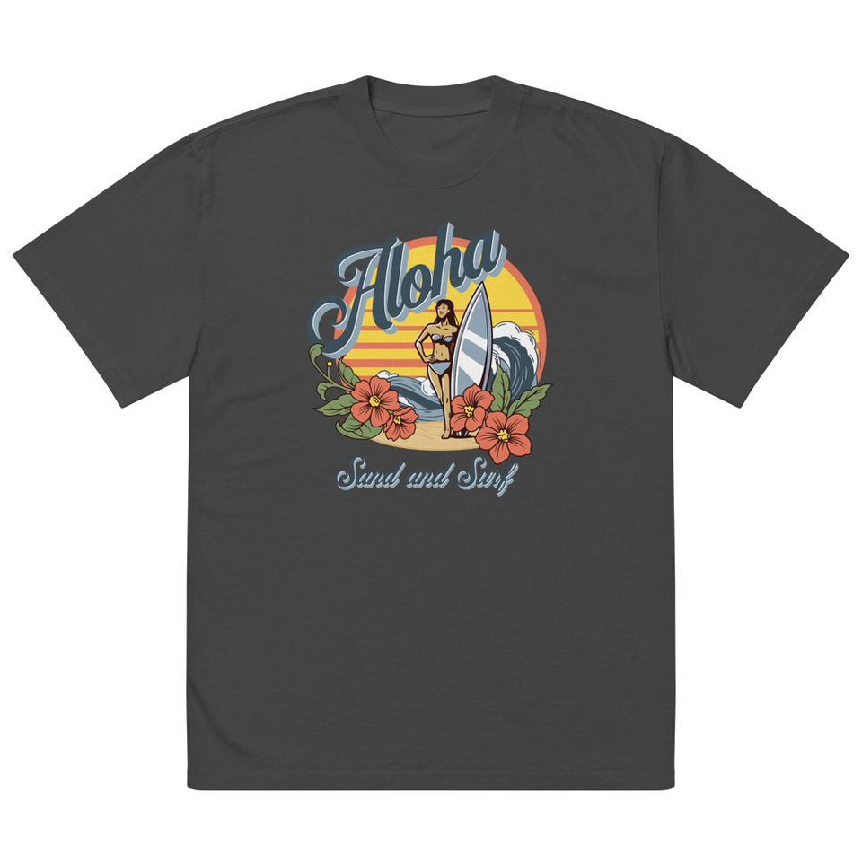 Aloha Oversized Faded T-Shirt