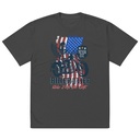 American Biker for Life Oversized Faded T-Shirt