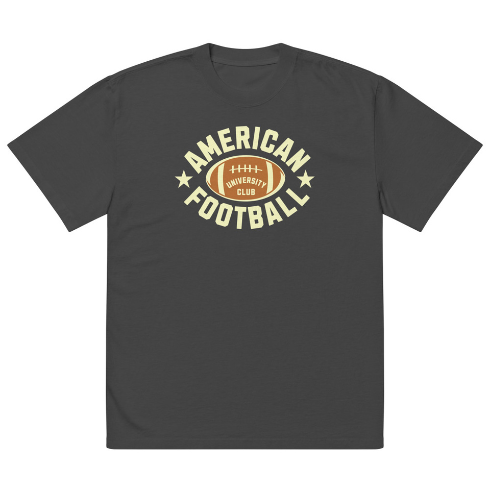 American Football - Athletic Sports Oversized Faded T-Shirt