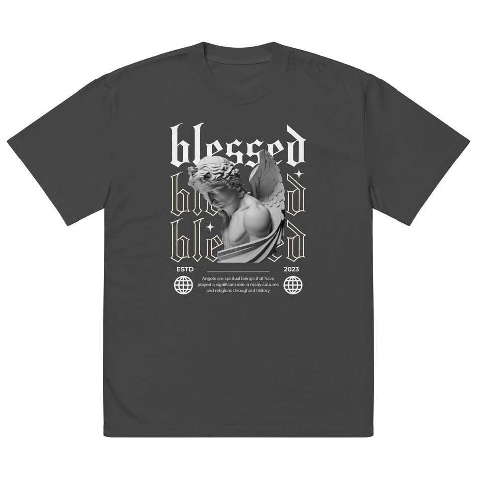 Angel Oversized Faded T-Shirt