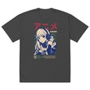 Anime Girl Oversized Faded T-Shirt
