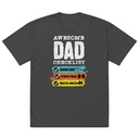 Awesome Dad Checklist Oversized Faded T-Shirt