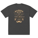 Barber Shop Cuts & Shaves - Scissor Oversized Faded T-Shirt