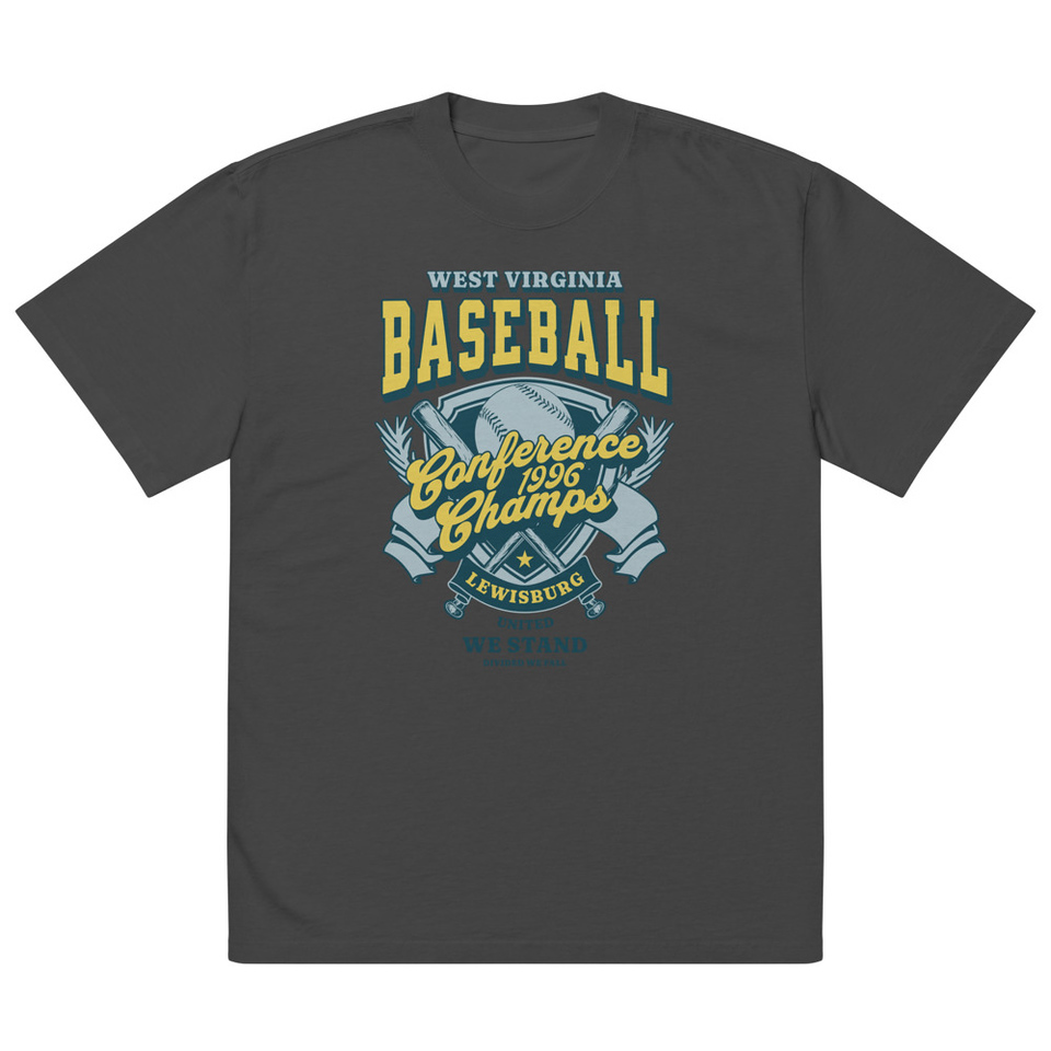 Baseball Conference Championships - Athlectic Badge Oversized Faded T-Shirt