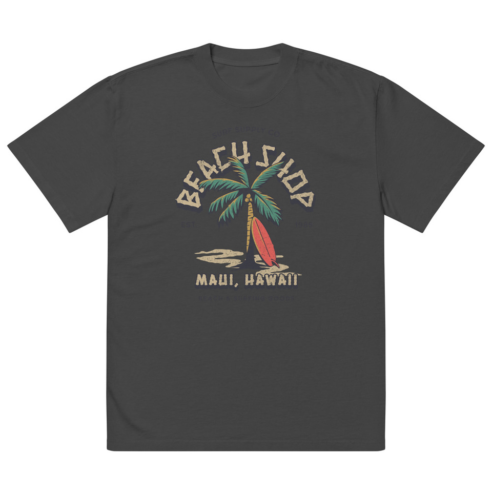 Beach Shop Oversized Faded T-Shirt