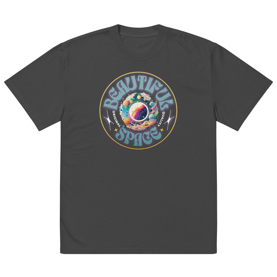 Beautiful Space Oversized Faded T-Shirt