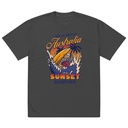 Bells Beach Australia Sunset Surfing Oversized Faded T-Shirt