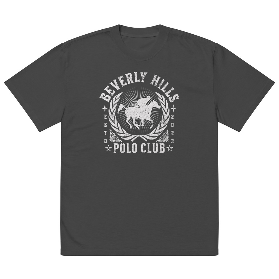 BEVERLY HILLS POLO CLUB Oversized Faded T-Shirt