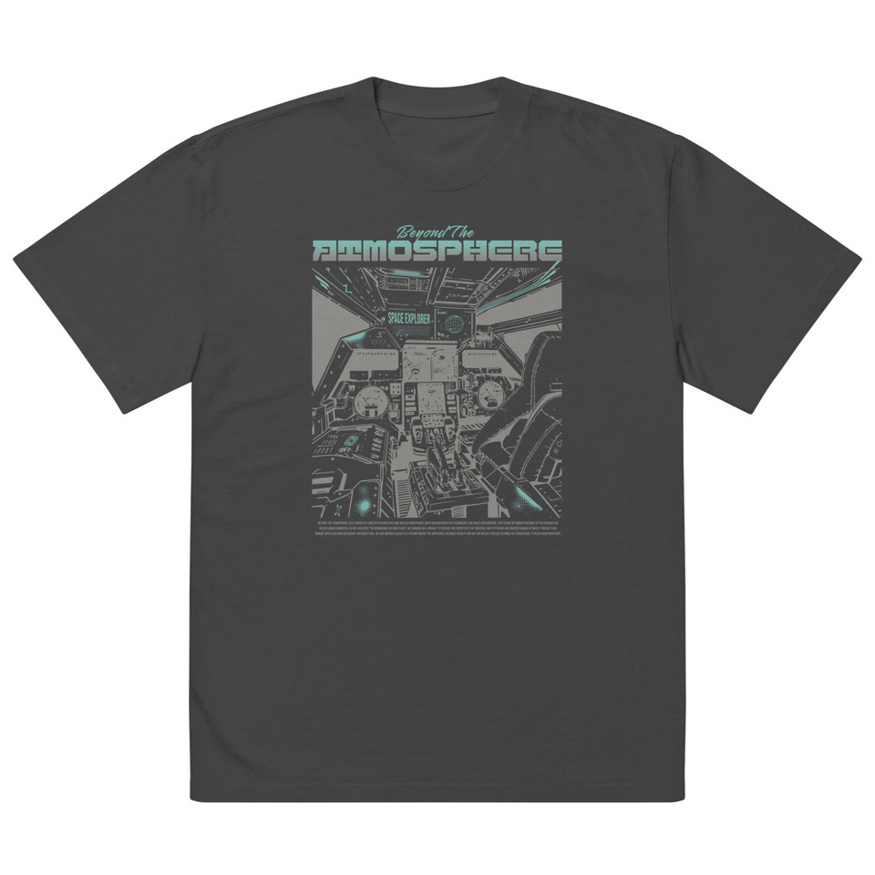 Beyond The Atmosphere Oversized Faded T-Shirt