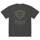 Black Diamonds - Elegant Oversized Faded T-Shirt