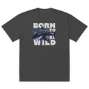BORN TO BE WILD Oversized Faded T-Shirt