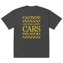 Caution Signs - Yellow Traffic Sign Oversized Faded T-Shirt