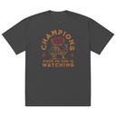Champions Are Made When No One Is Watching - Sports Oversized Faded T-Shirt