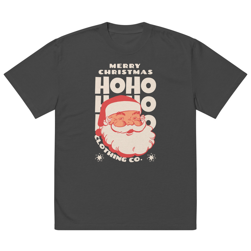 Christmas Season - Santa Claus Oversized Faded T-Shirt
