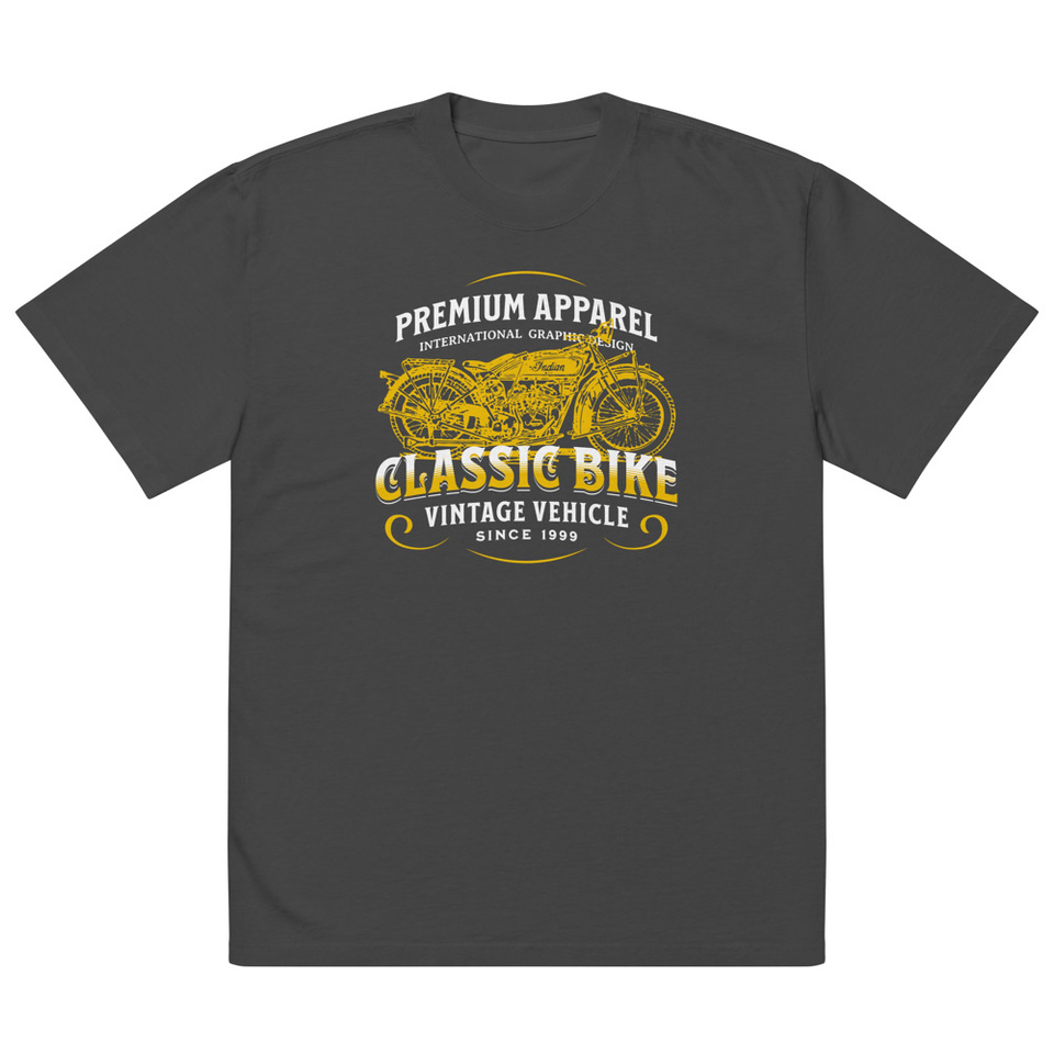Classic Bike Oversized Faded T-Shirt