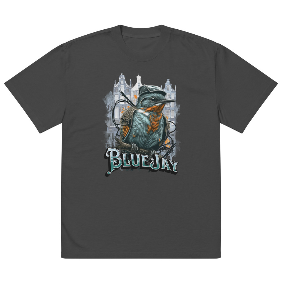 Classic Bird  Oversized Faded T-Shirt