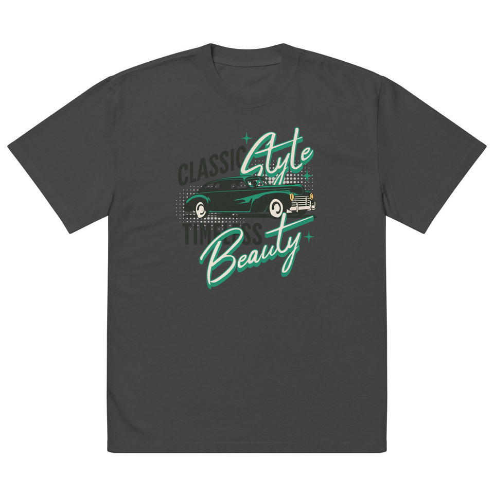 Classic Style Timeless Beauty Oversized Faded T-Shirt