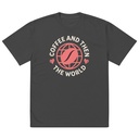 Coffee and Then The World - Earth Oversized Faded T-Shirt