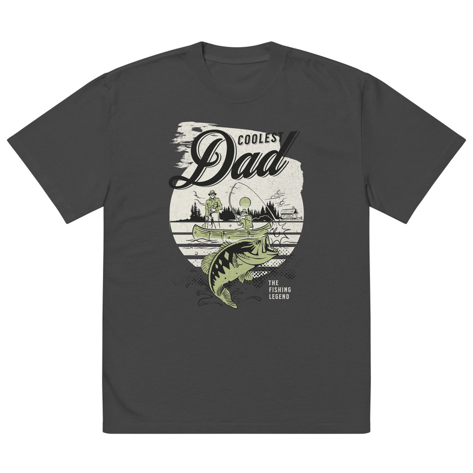 Coolest Dad Oversized Faded T-Shirt