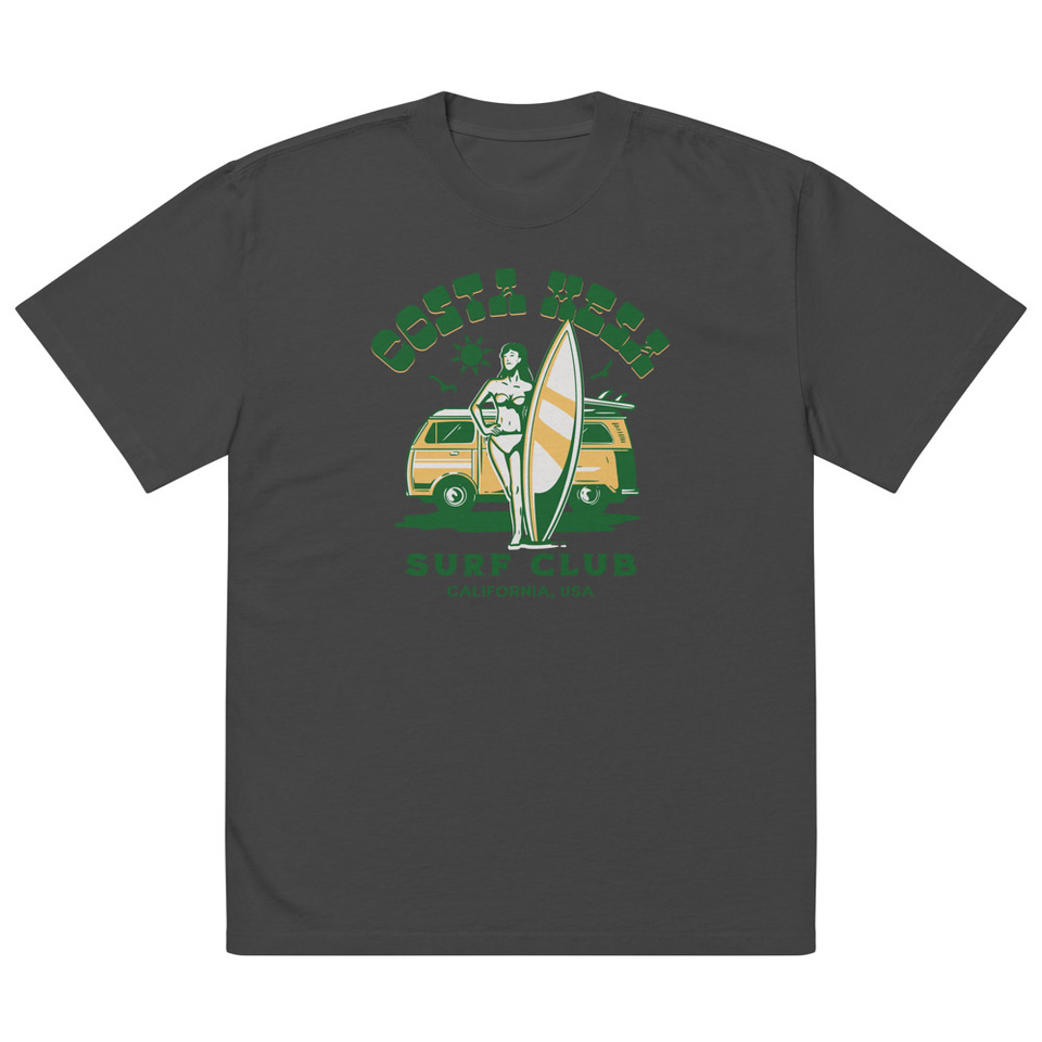 Costa Mesa Surf Club - Campervan Oversized Faded T-Shirt