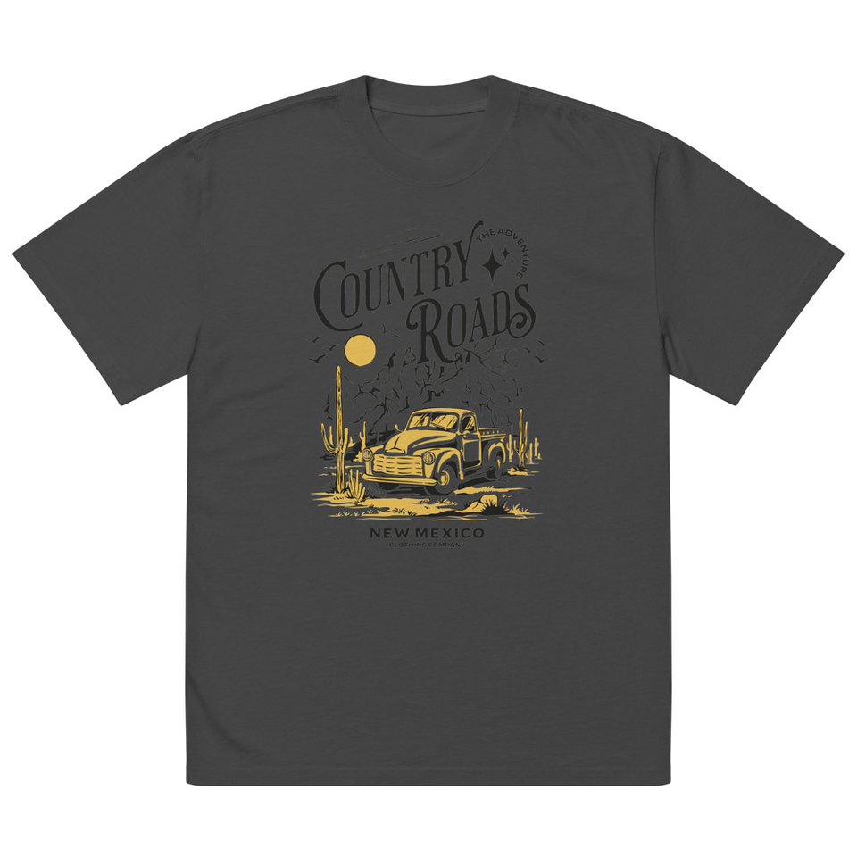 Country Roads - Wild West Oversized Faded T-Shirt