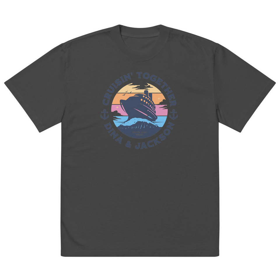 Cruisin' Together - Cruise Ship Oversized Faded T-Shirt