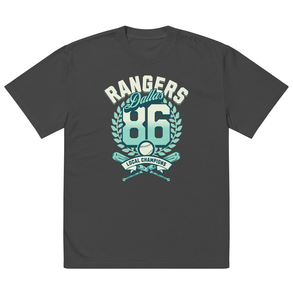 Dallas Rangers - Old School Sports Oversized Faded T-Shirt