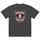 Death Skull - Flower Oversized Faded T-Shirt