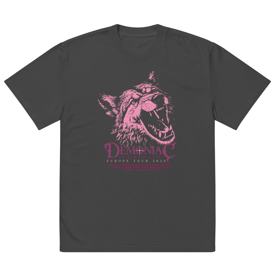 Demoniac Dominion Oversized Faded T-Shirt