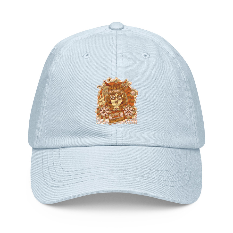 60s tee design Pastel Baseball Hat