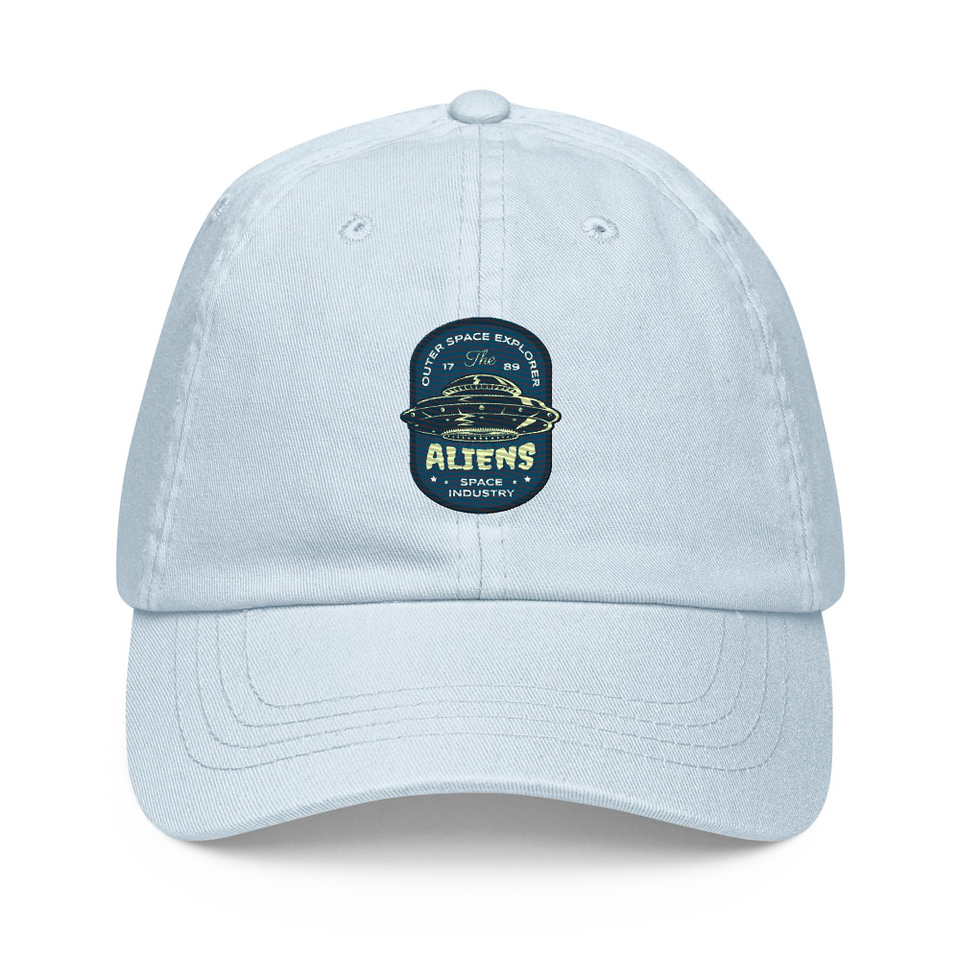 Aliens Outer Space Explorer - UFO Pastel Baseball Hat