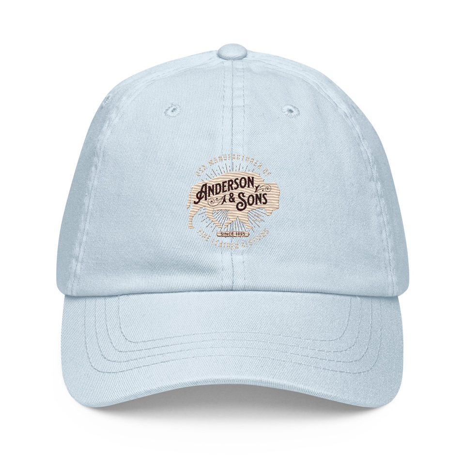Anderson & Sons Leather Clothing - Buffalo Pastel Baseball Hat