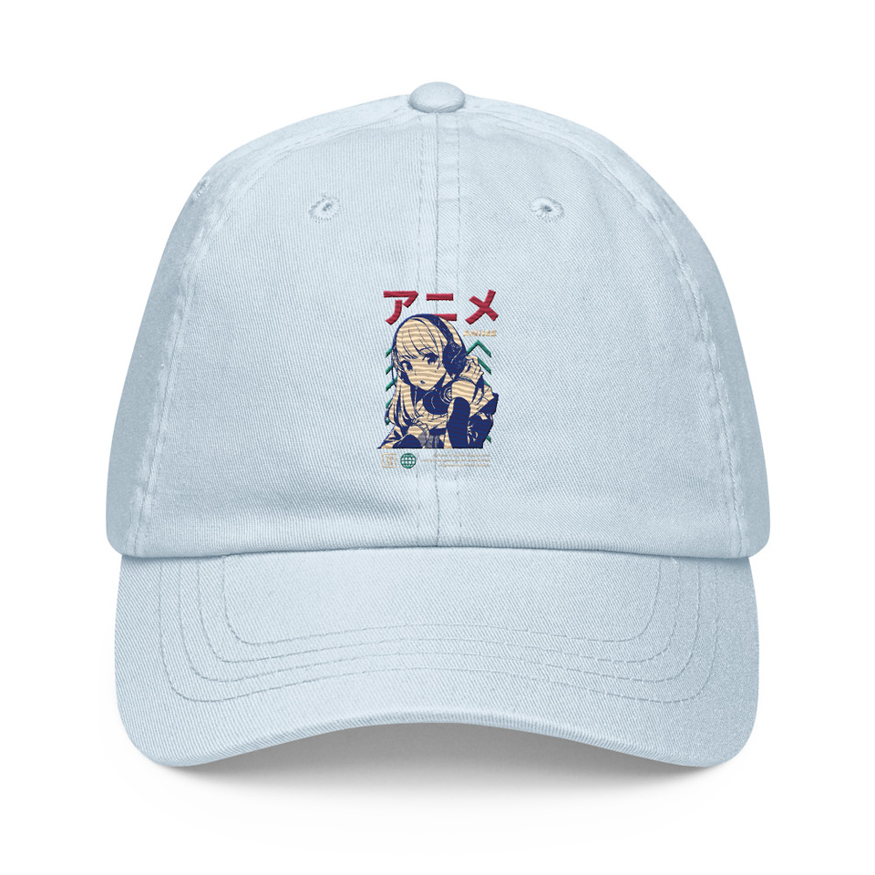 Anime Girl Pastel Baseball Hat