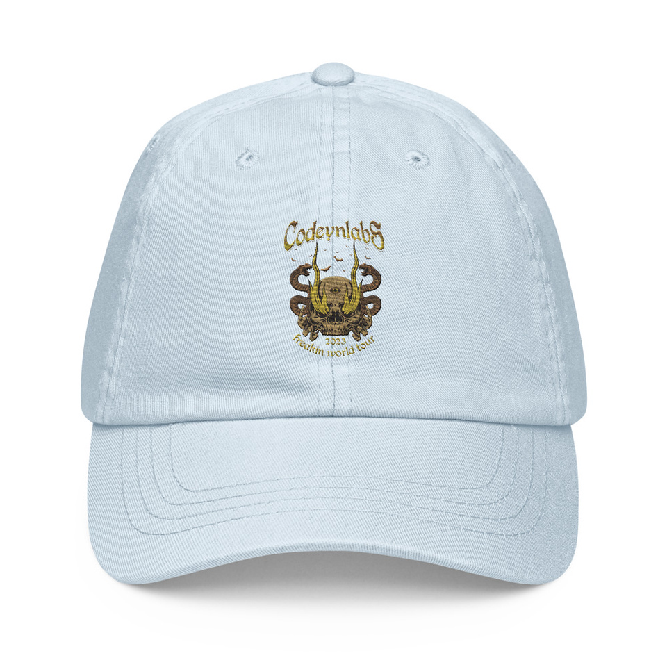 Band Merchandise Tour Illustration Pastel Baseball Hat