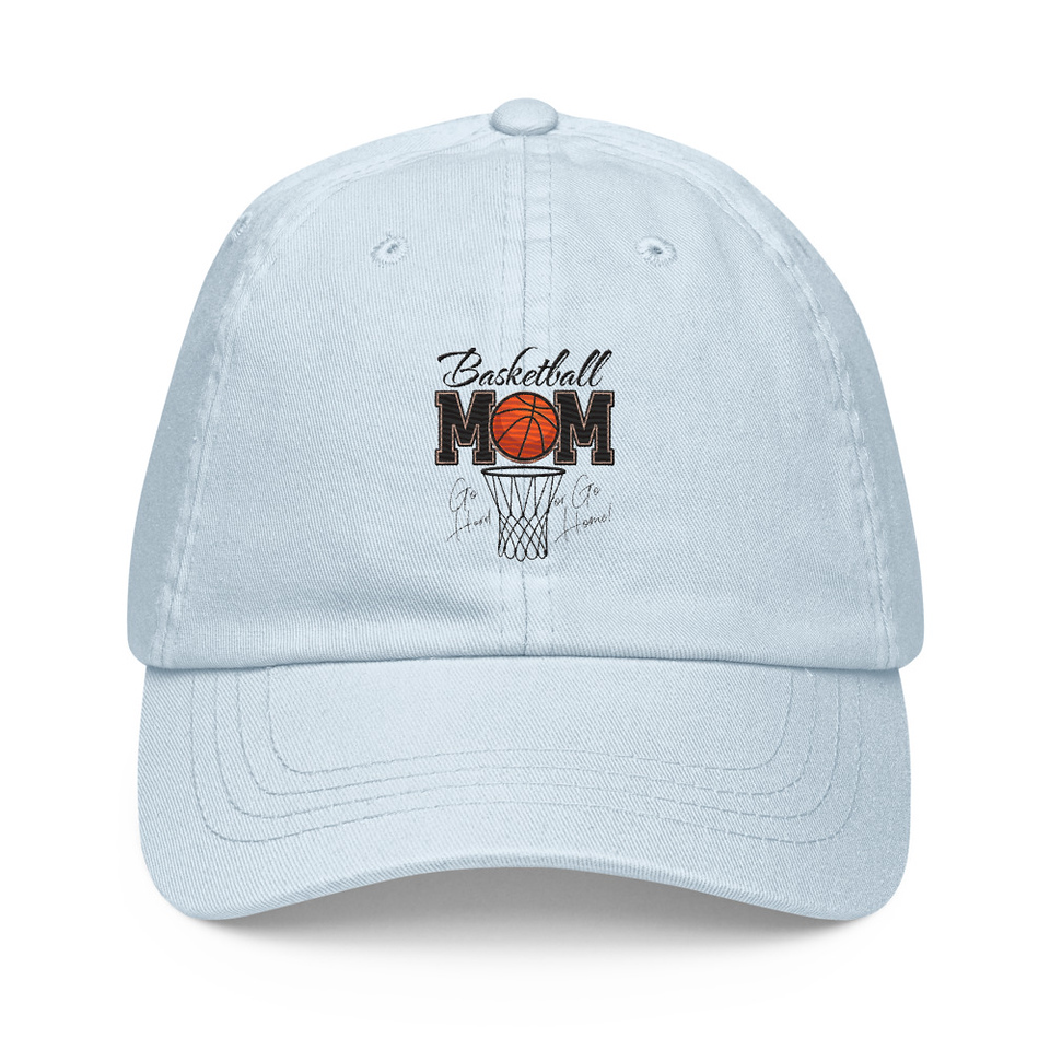 Basketball Mom - Mother's Day Pastel Baseball Hat