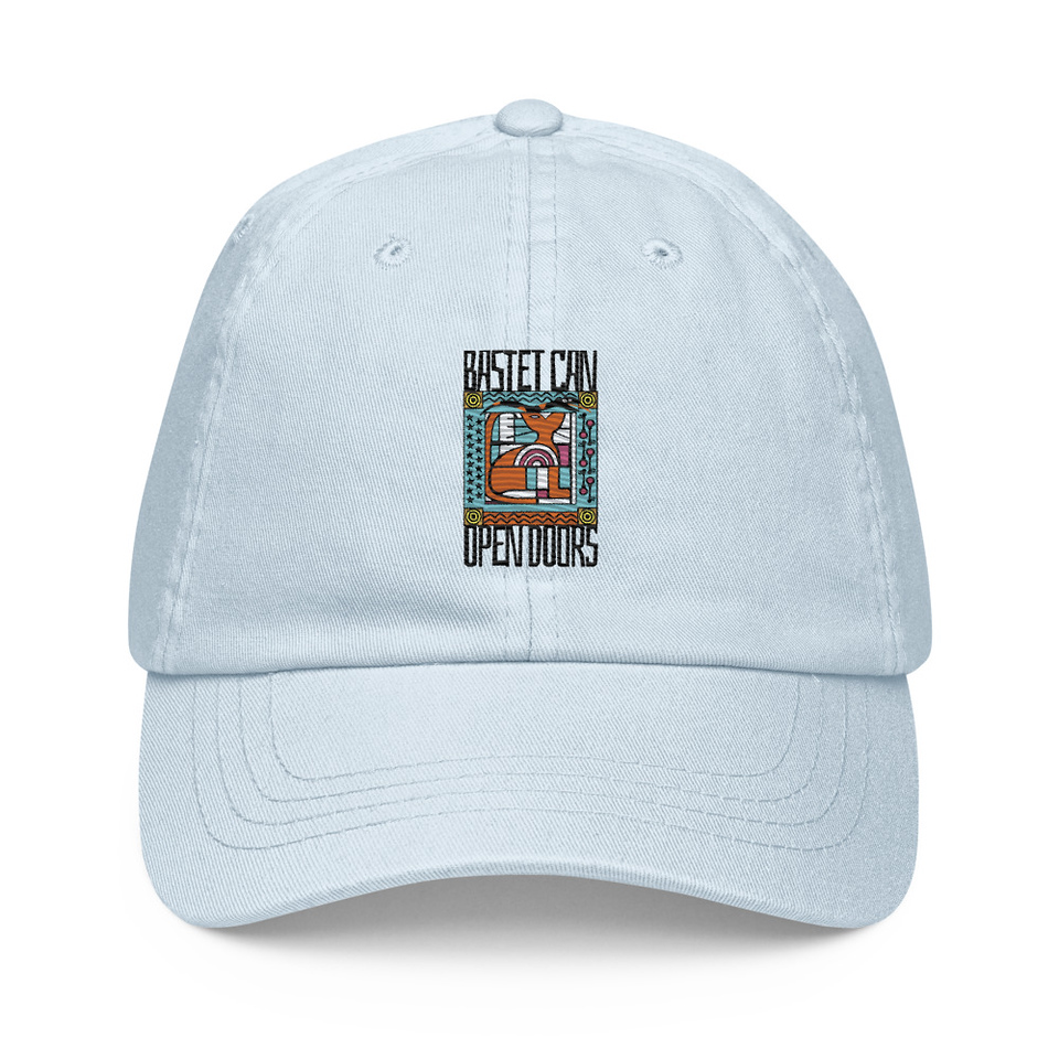 Bastet can Open Doors Pastel Baseball Hat