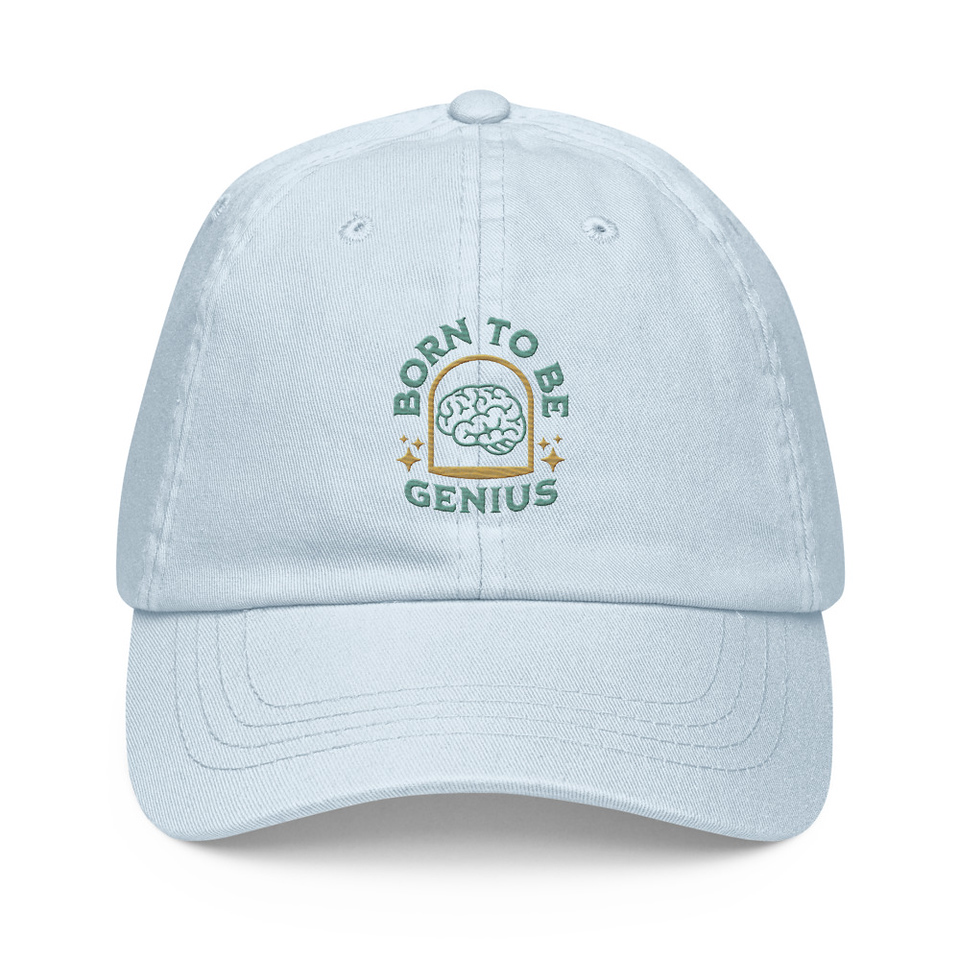 Born To Be Genius - Brain Pastel Baseball Hat