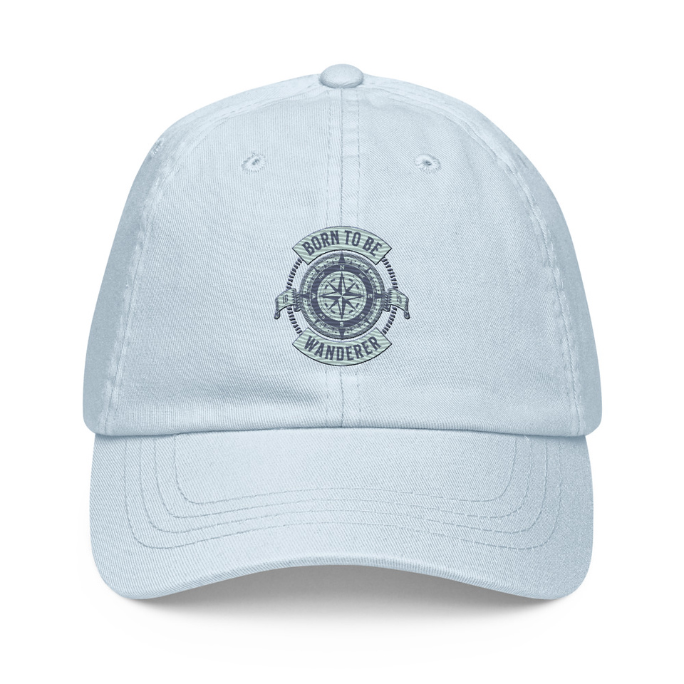 Born to be Wanderer - Compass Pastel Baseball Hat