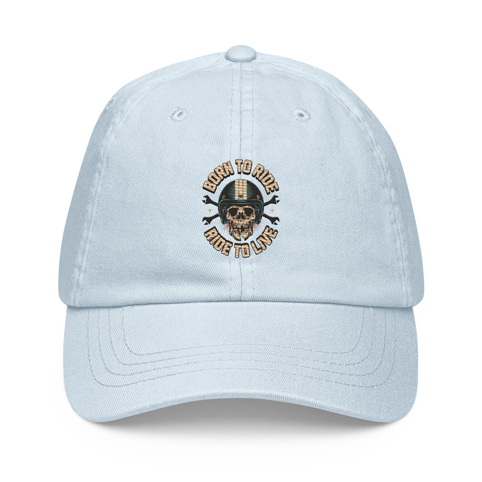 Born to Ride, Ride to Live Pastel Baseball Hat
