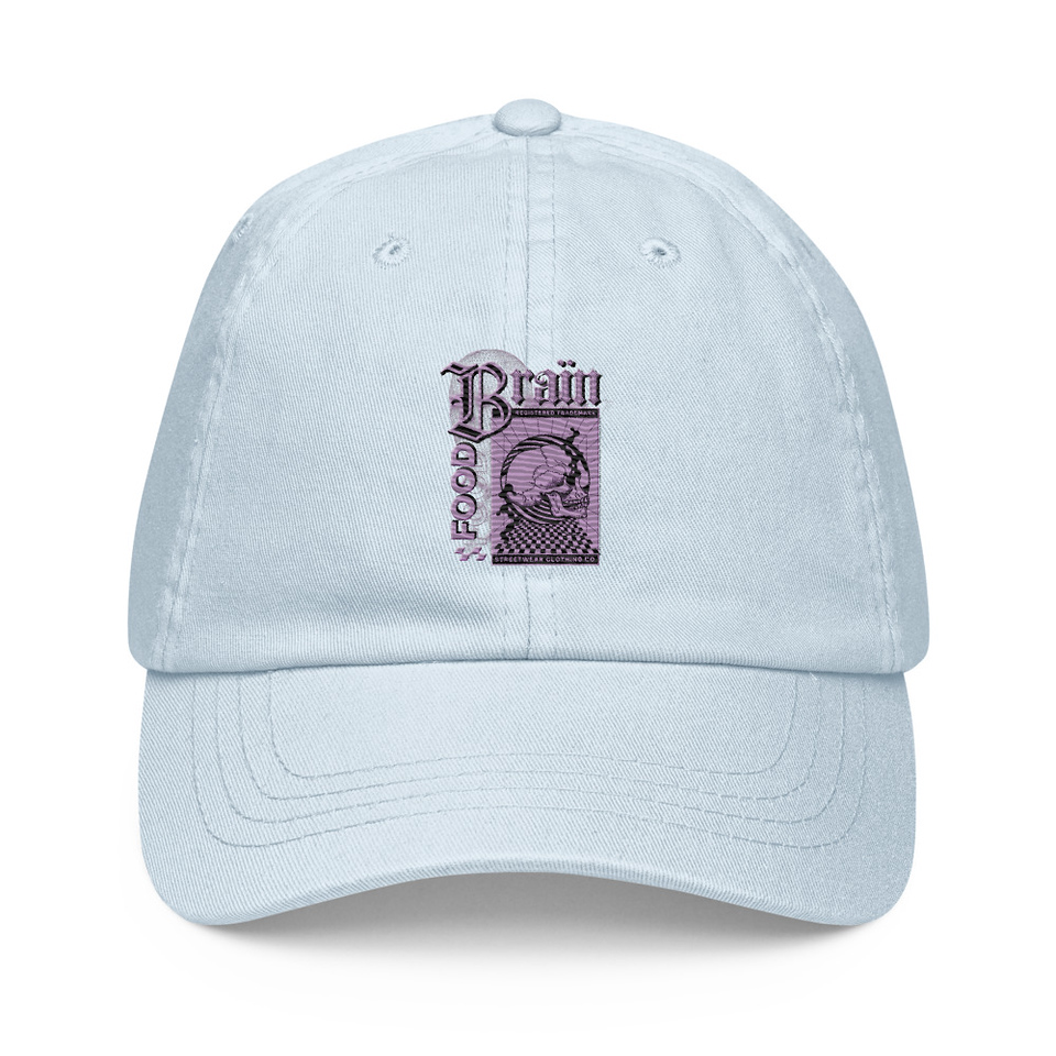 Brain Food - Y2K Skull Streetwear Pastel Baseball Hat