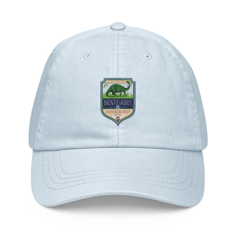Brontosaurus Conservation Society Pastel Baseball Hat