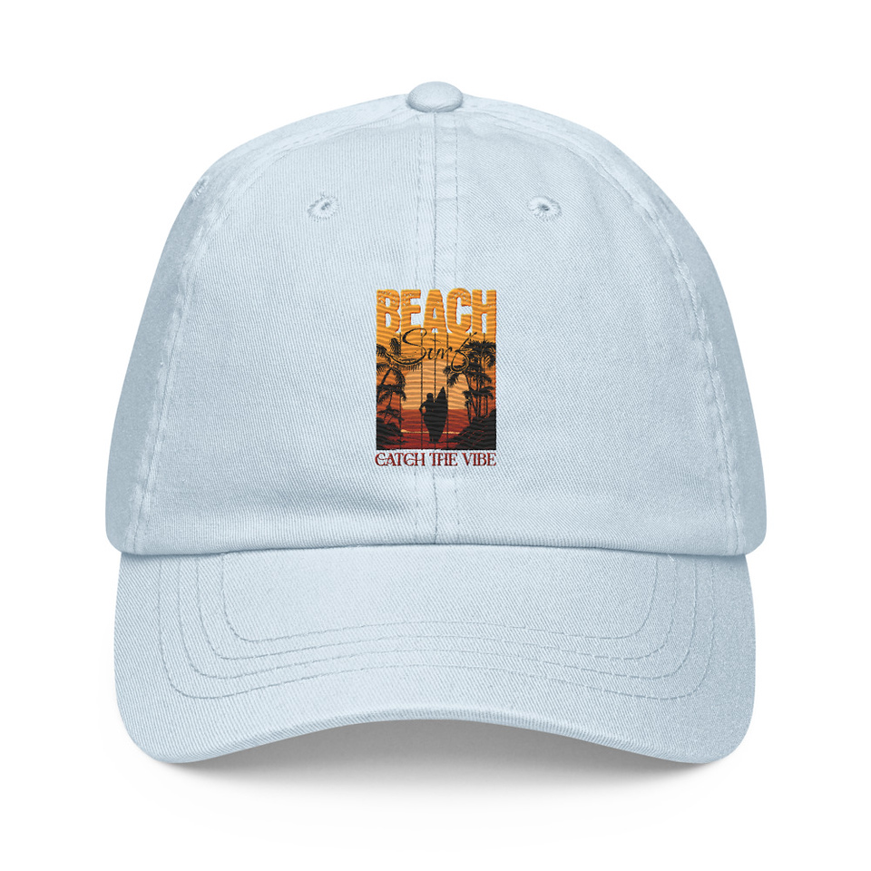 Catch the Vibe Pastel Baseball Hat