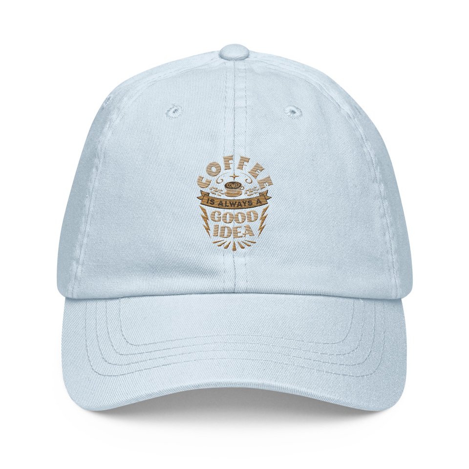 Coffee is always a good idea - Lightning Bolt Pastel Baseball Hat