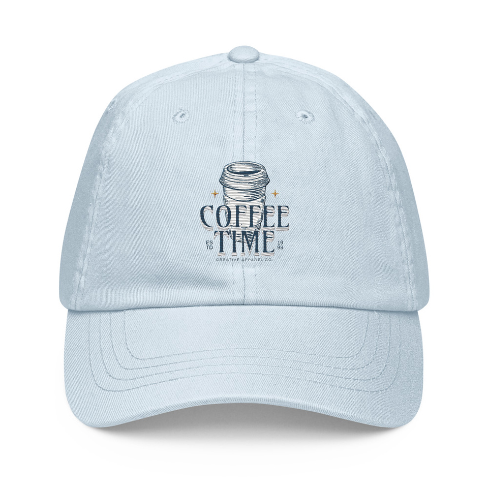 Coffee Time Pastel Baseball Hat