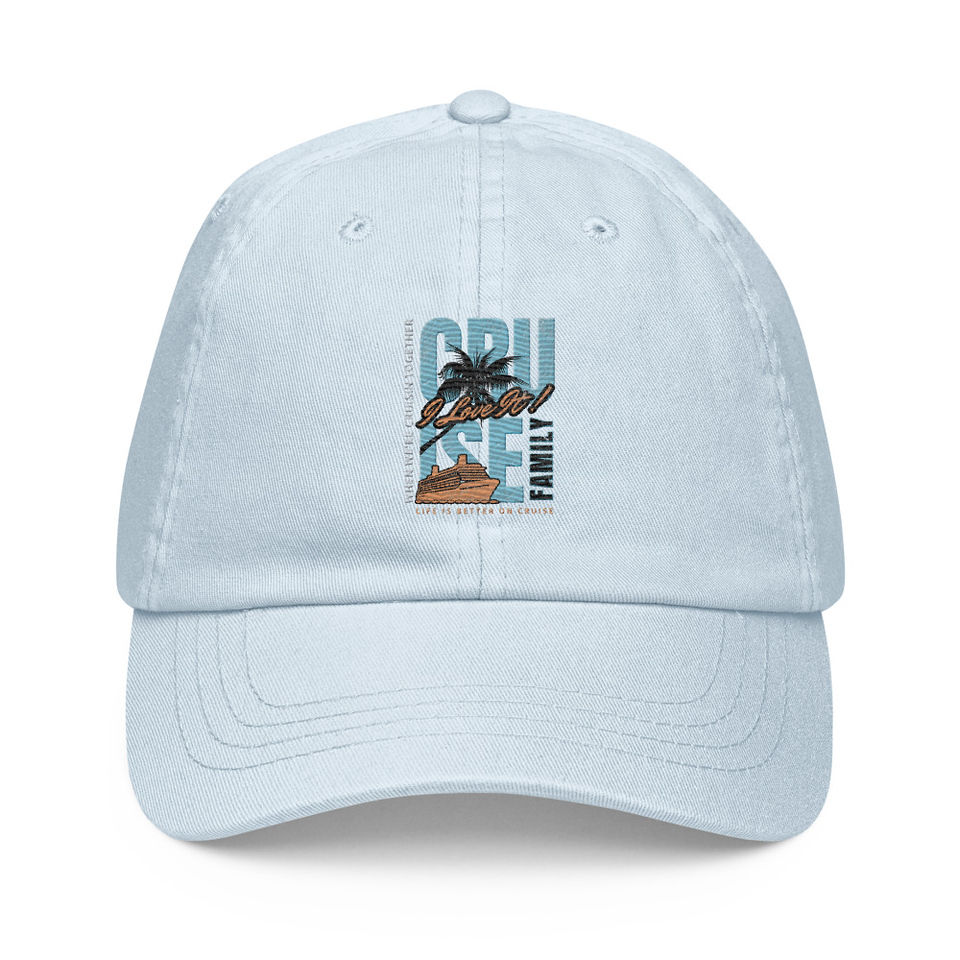 Cruise Ship Pastel Baseball Hat
