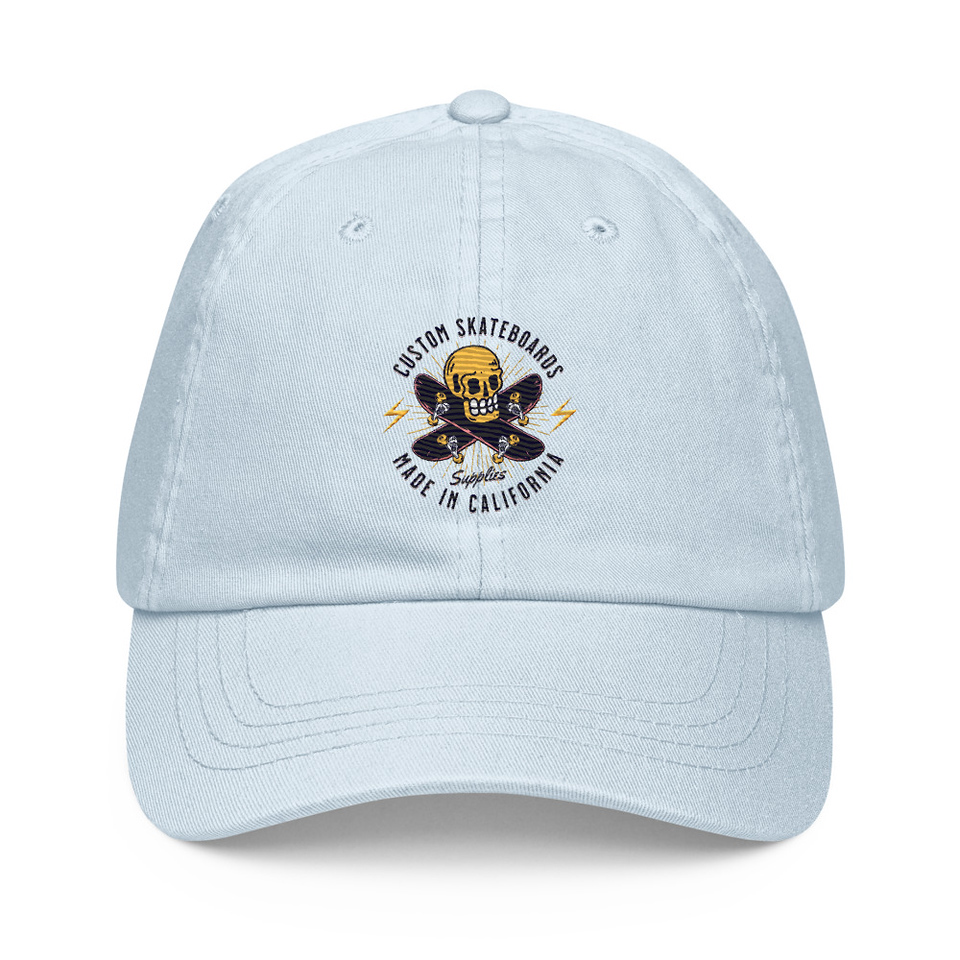 Custom Skateboards - Skull Pastel Baseball Hat