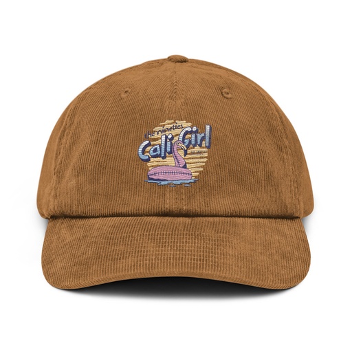 [ID: 532-G13] 90's Cali Girl Corduroy Hat