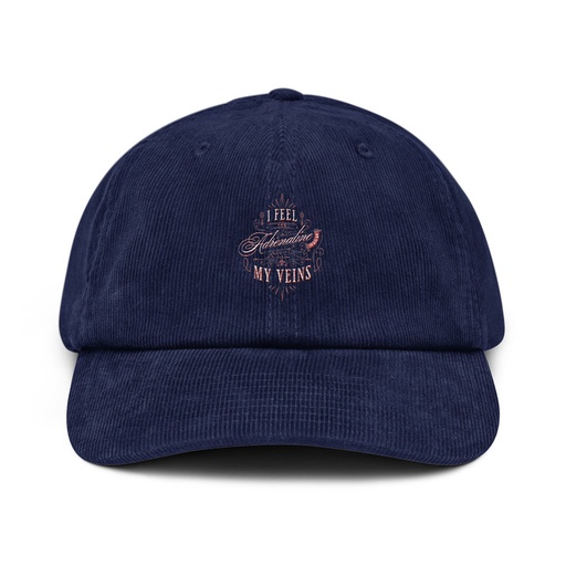[ID: 532-G24] Adrenaline in my Veins - Victorian Corduroy Hat