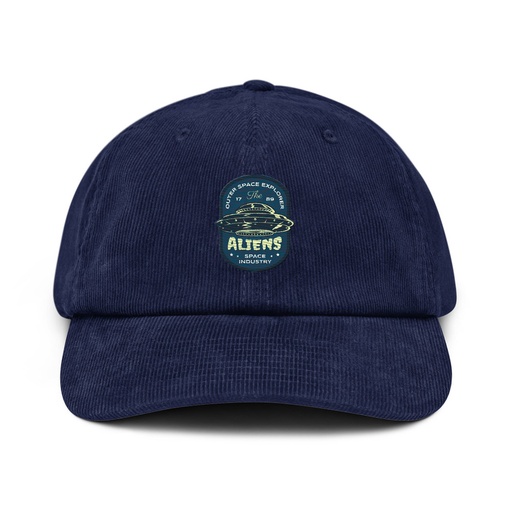 [ID: 532-G40] Aliens Outer Space Explorer - UFO Corduroy Hat