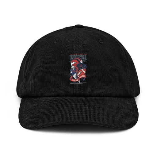 [ID: 532-G68] American Football - Athletic College League Corduroy Hat